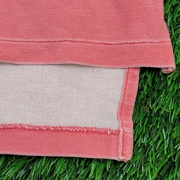 Vintage 90s IZOD Polo Shirt Large 23x28 Faded Stripes - Picture 10 of 13